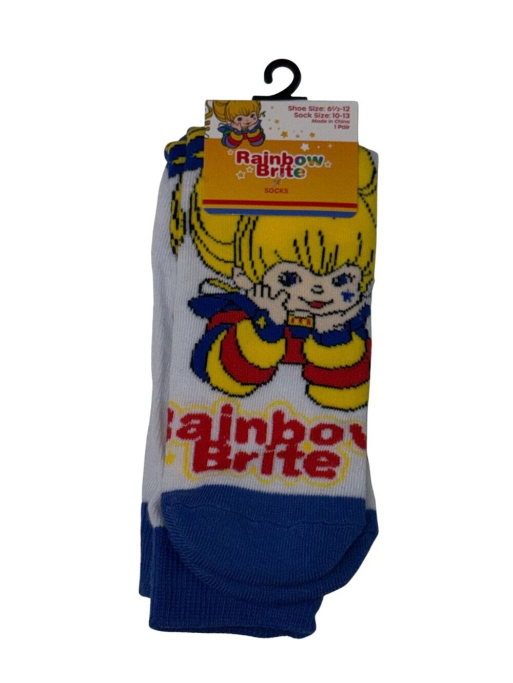 Rainbow Brite Crew Socks NWT Adult One Size